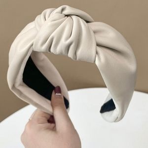 Headband, ivory top knot